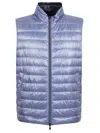 Herno Light Blue Nylon Reversible Jacket