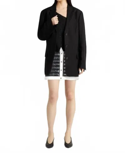 Herno Nylon Ultralight And Ecoage Skirt In Black/white In Gray