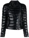 Herno Lightweight Biker Jacket With Diagonal Zip Closure