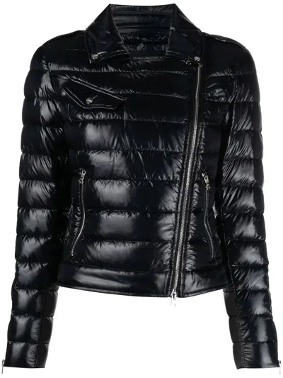 HERNO NYLON ULTRALIGHT BIKER PADDED JACKET