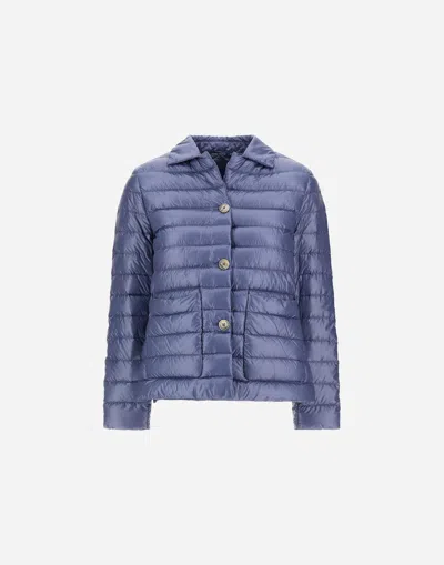 Herno Nylon Ultralight Blazer In Blue
