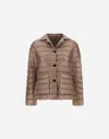 Herno Nylon Ultralight Blazer In Brown