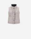 Herno Reversible Sleeveless Jacket In Nylon Ultralight In Blue/grey