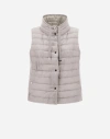 Herno Reversible Sleeveless Jacket In Nylon Ultralight In Chantilly