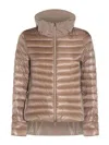 Herno Padded Jackets With Hood And Elastic Cuffs In Brown