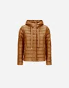 Herno Nylon Ultralight Jacket In Camel