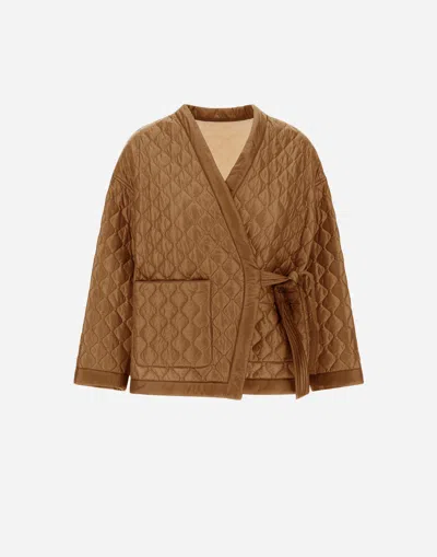 Herno Nylon Ultralight Jacket In Camel