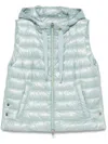 Herno Nylon Ultralight Vest Jacket In Blue