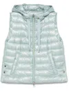 Herno Nylon Ultralight Vest Jacket In Blue