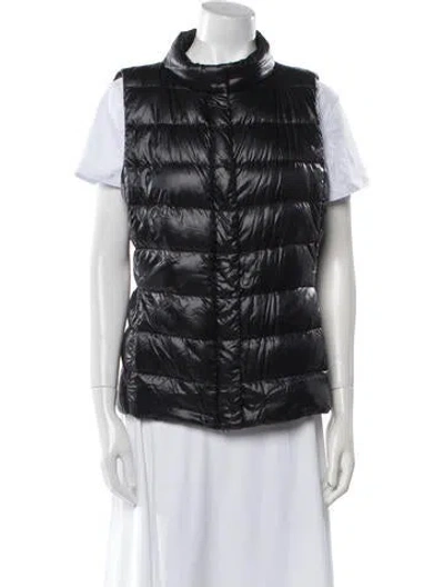 Pre-owned Herno Nylon Vest In Black