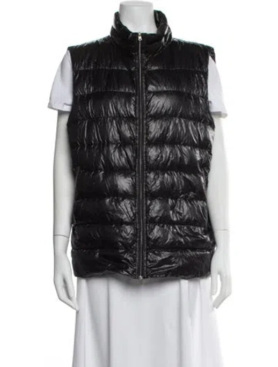Pre-owned Herno Nylon Vest In Black
