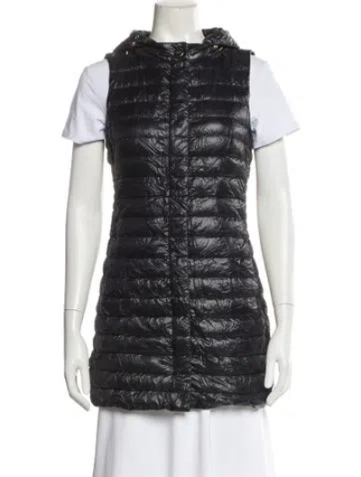 Pre-owned Herno Nylon Vest In Black