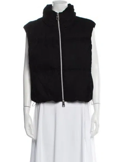 Pre-owned Herno Nylon Vest In Black