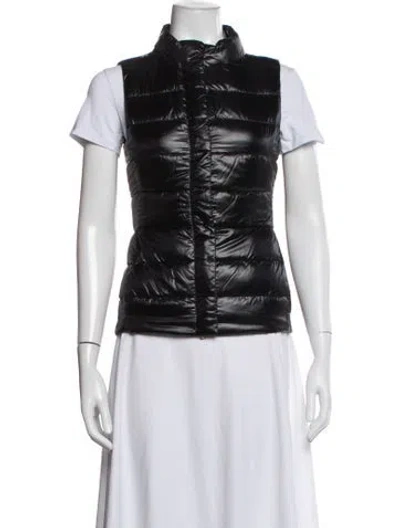 Pre-owned Herno Nylon Vest In Black