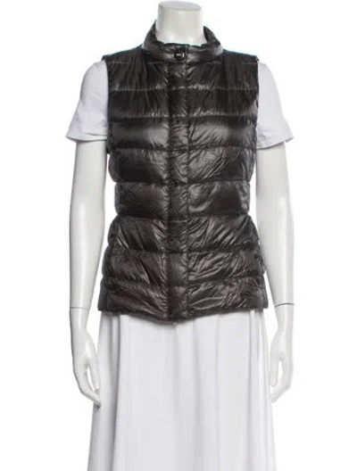 Pre-owned Herno Nylon Vest In Gray