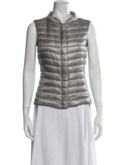 Pre-owned Herno Nylon Vest In Grey