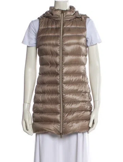 Pre-owned Herno Nylon Vest In Neutral