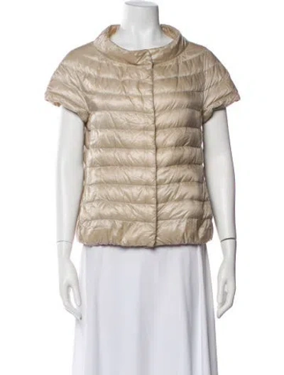 Pre-owned Herno Nylon Vest In Neutral