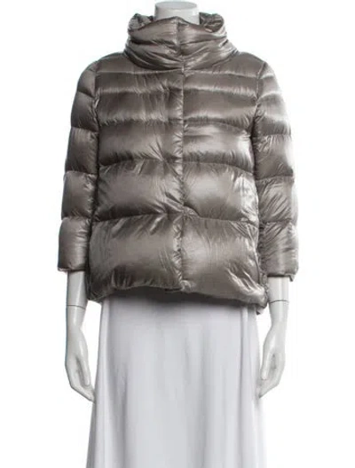 Pre-owned Herno Nylon Vest In Neutral