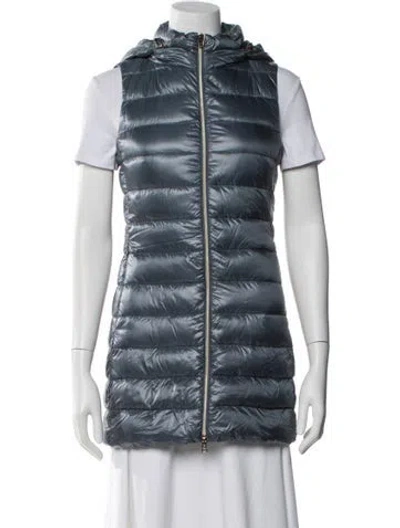 Pre-owned Herno Nylon Vest W/ Tags In Blue