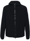 Herno Debossed-logo Water-repellent Jacket In Blue