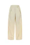 Herno Pantalone In Nylon Avorio  Donna