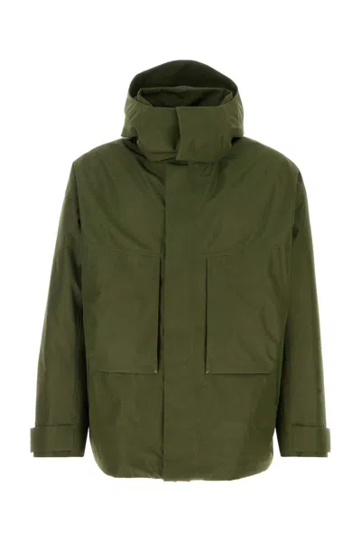 HERNO OLIVE GREEN NYLON JACKET