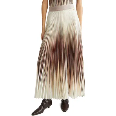 HERNO HERNO OMBRÉ PLEATED SKIRT