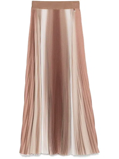 Herno Ombré-print Maxi Skirt In Neutrals