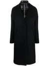 Herno Long Cloth Jacket For Women In Black  
