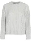 Herno Crewneck Knitted Jumper In Grey