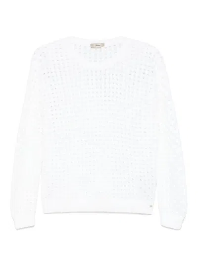 HERNO OPEN-KNIT SWEATER