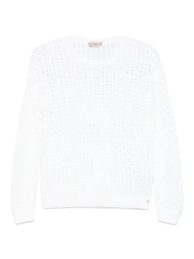 HERNO OPEN-KNIT SWEATER