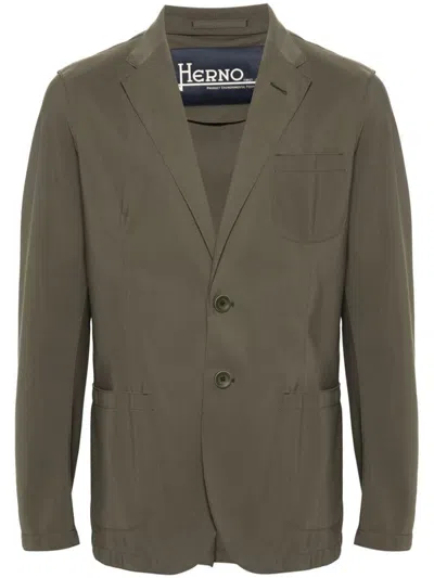 Herno Outerwear In 7730 Mili Green