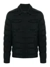 Herno La Camicia Quilted Nylon Down Jacket In Black