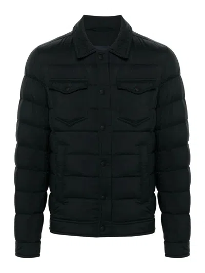 Herno La Camicia Quilted Nylon Down Jacket In Black