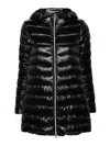 Herno A-shape Midi Down Jacket In Black