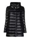 Herno Black A-shape 'amelia' Down Jacket In Black