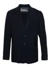 Herno Notched-lapel Single-breasted Blazer In Blue
