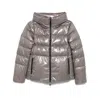 Herno Hooded Puffer Jacket In Gray