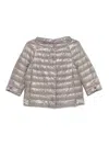 Herno Collarless Jacket In Grey