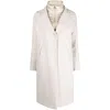 Herno Padded-bib Single-breasted Coat In Multicolor