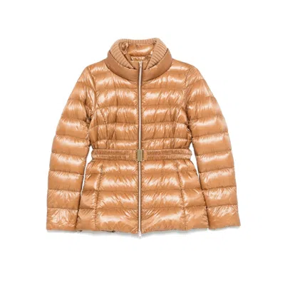 Herno Quilted Down Jacket In Brown