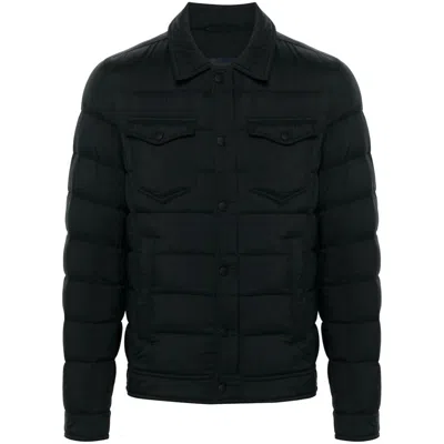 Herno La Camicia Quilted Nylon Down Jacket In Black