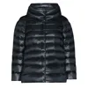 Herno Sofia Nylon Cape In Black