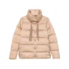 Herno Logo-plaque Puffer Jacket In Beige