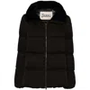 Herno Faux-fur Collar Puffer Jacket In Black