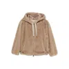 Herno Hooded Zip-up Jacket In Brown