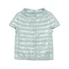 Herno Greta Short Sleeve Padded Jacket In Multicolor