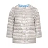 Herno Three-quarter-length Sleeve Puffer Jacket In Neutrals
